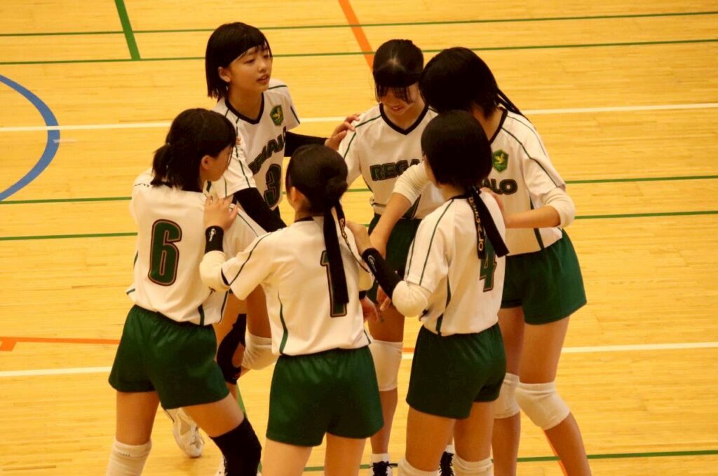 2025年の新人戦松戸市予選を戦う松戸レガロU-15-15のメンバー